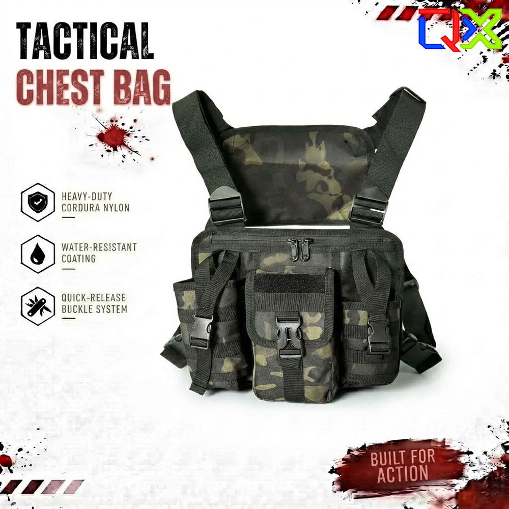 Running Gear Storage - Chaleco Táctico QX con Bolsa de
