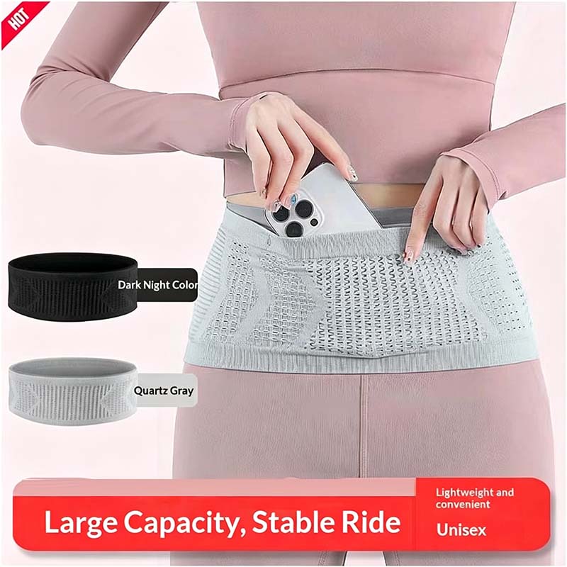 Running Gear Storage - Riñonera Deportiva Invisible Antirrobo, Ultrafina, Transpirable,