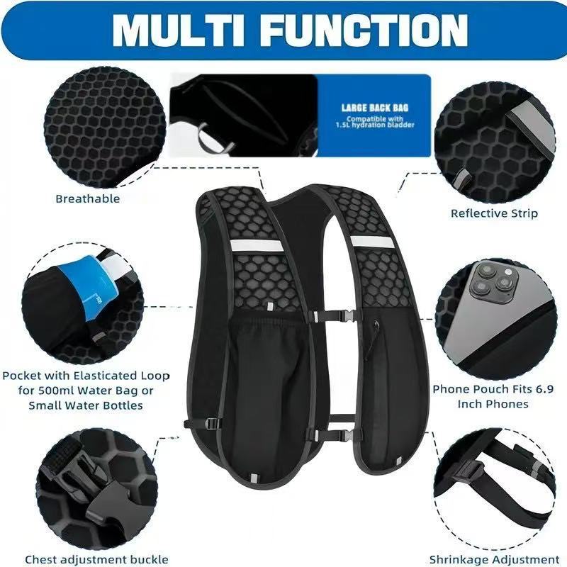 Chaleco Ligero para Correr y C - Running Gear Storage reseña y precio