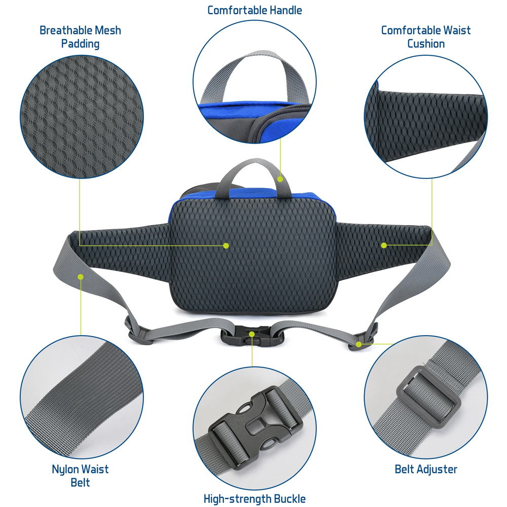 1PCSFanny Pack Waist Bag - Equ - Running Gear Storage reseña y precio