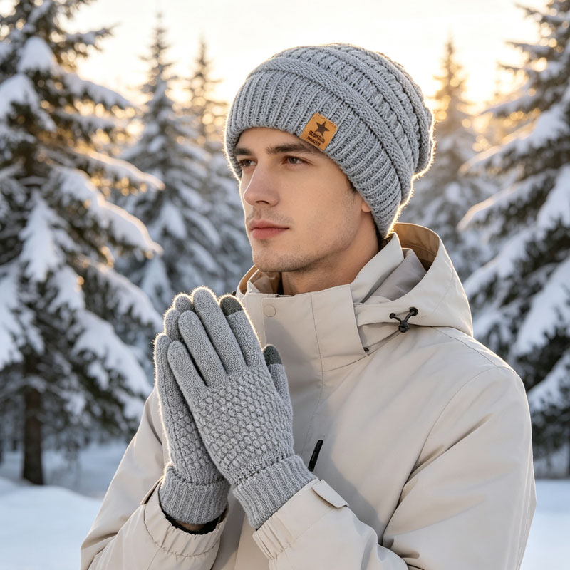 Juego de guantes y gorro de in - Running Gear In Winter reseña y precio