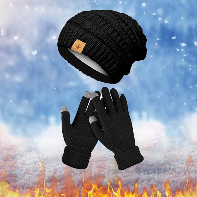 Juego de guantes y gorro de in - Running Gear In Winter reseña y precio