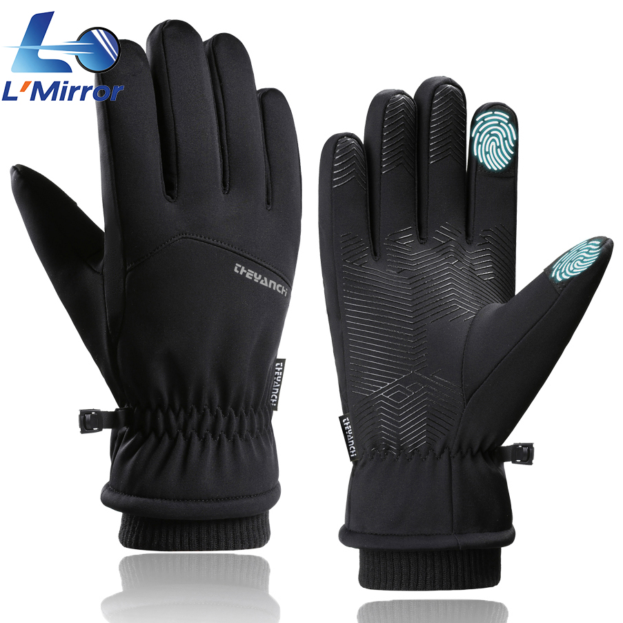 L ● Guantes de ciclismo con pa - Running Gear In Winter reseña y precio