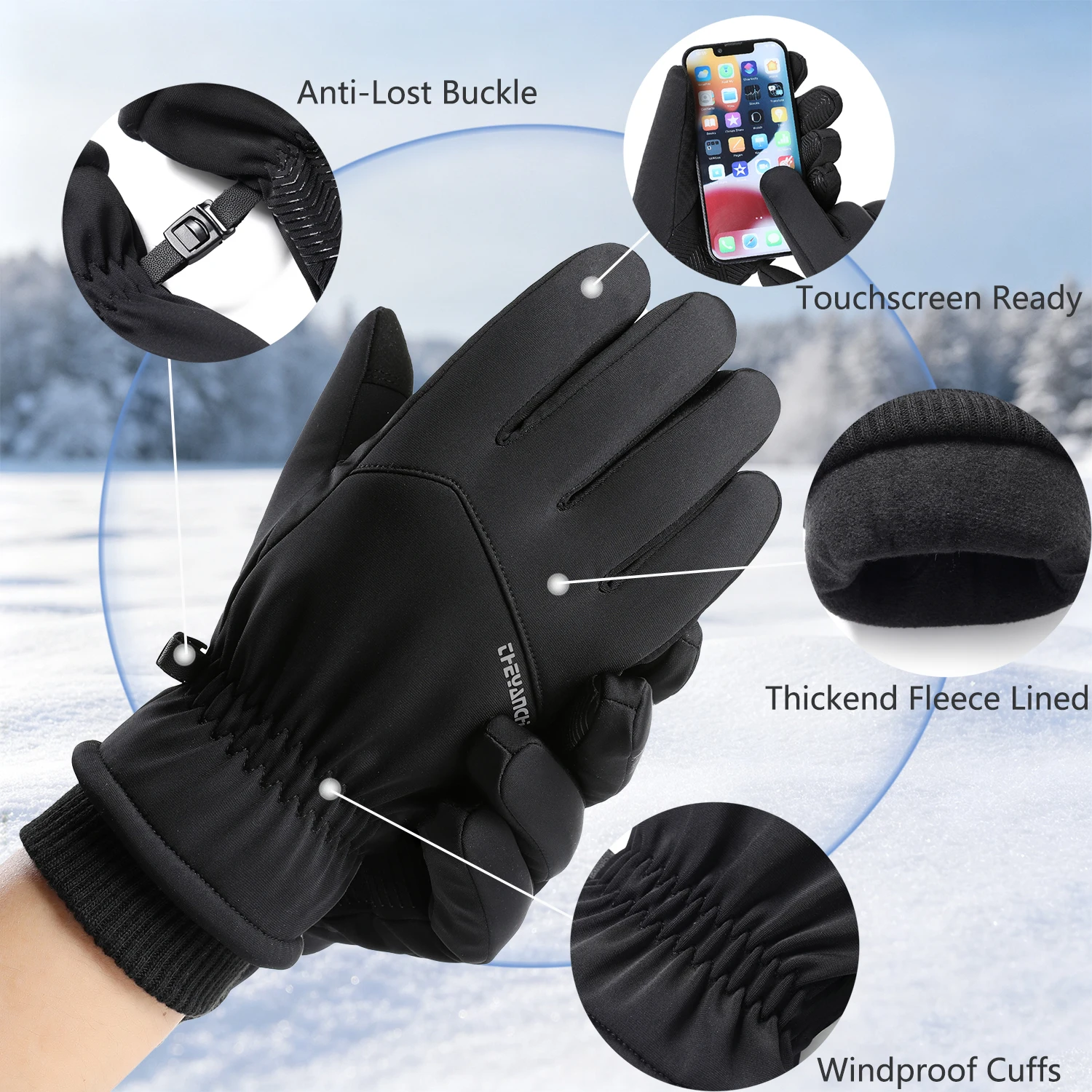 L ● Guantes de ciclismo con pa - Running Gear In Winter reseña y precio